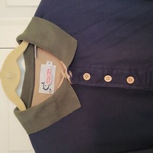 World Wide Sportsman Blue and Green Shirt